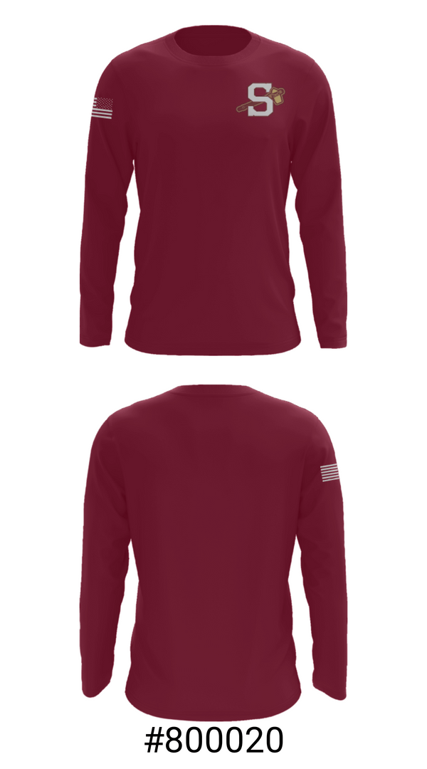 Long Sleeve Performance Shirt, Salem High School Baseball, Baseball, Teamtime, Team time, sublimation, custom sports apparel, team uniforms, spirit wear, spiritwear, sports uniforms, custom shirts, team store, custom team store, fundraiser sports, apparel fundraiser
