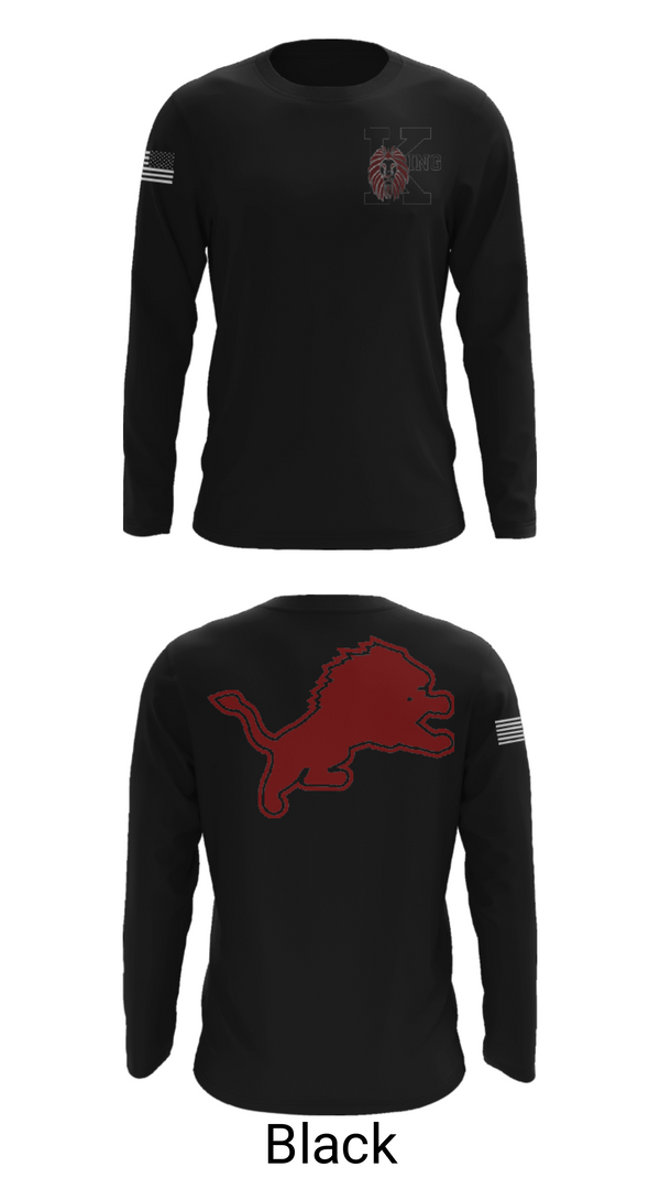 Long Sleeve Performance Shirt, Martin Luther King Jr High School Tennis, Tennis, Teamtime, Team time, sublimation, custom sports apparel, team uniforms, spirit wear, spiritwear, sports uniforms, custom shirts, team store, custom team store, fundraiser sports, apparel fundraiser