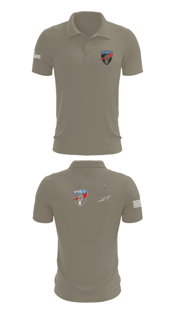 Short Sleeve Performance Polo, 3-172 FiST, Army, Teamtime, Team time, sublimation, custom sports apparel, team uniforms, spirit wear, spiritwear, sports uniforms, custom shirts, team store, custom team store, fundraiser sports, apparel fundraiser