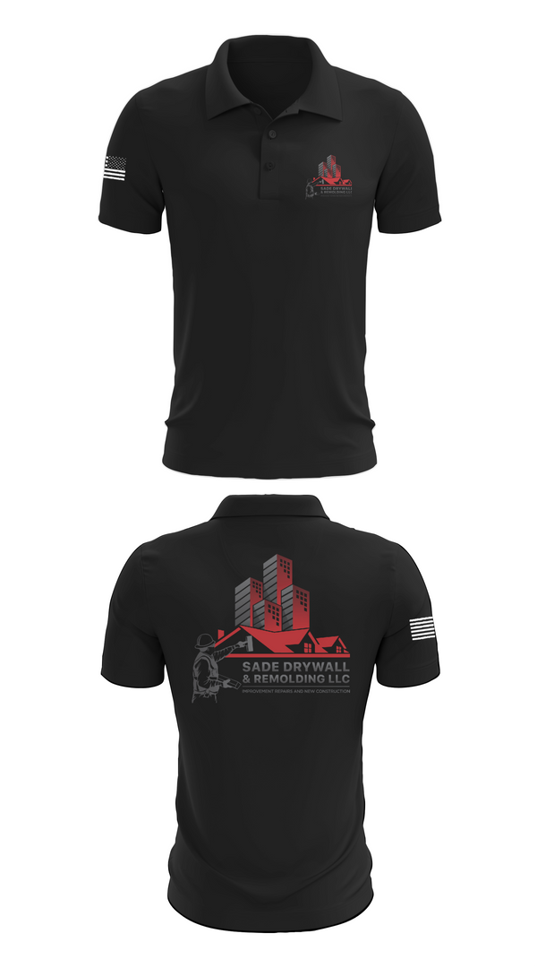 Short Sleeve Performance Polo, Sadedrywall & remolding llc, , Teamtime, Team time, sublimation, custom sports apparel, team uniforms, spirit wear, spiritwear, sports uniforms, custom shirts, team store, custom team store, fundraiser sports, apparel fundraiser