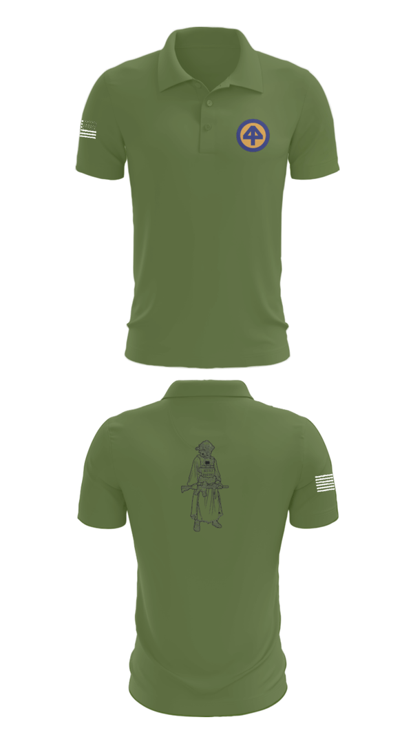 Short Sleeve Performance Polo, A Co 1/1-114th, Army, Teamtime, Team time, sublimation, custom sports apparel, team uniforms, spirit wear, spiritwear, sports uniforms, custom shirts, team store, custom team store, fundraiser sports, apparel fundraiser
