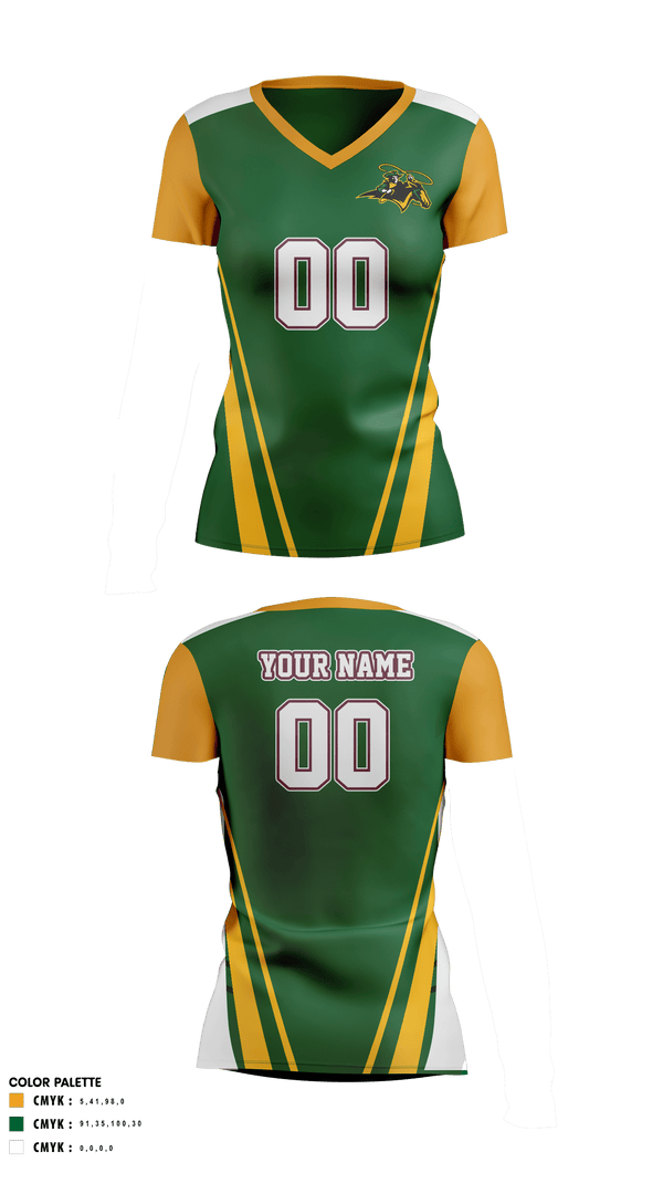 Womens Short Sleeve Vneck Shirt, Joppa Senior High School Volleyball, Women's Volleyball, Teamtime, Team time, sublimation, custom sports apparel, team uniforms, spirit wear, spiritwear, sports uniforms, custom shirts, team store, custom team store, fundraiser sports, apparel fundraiser