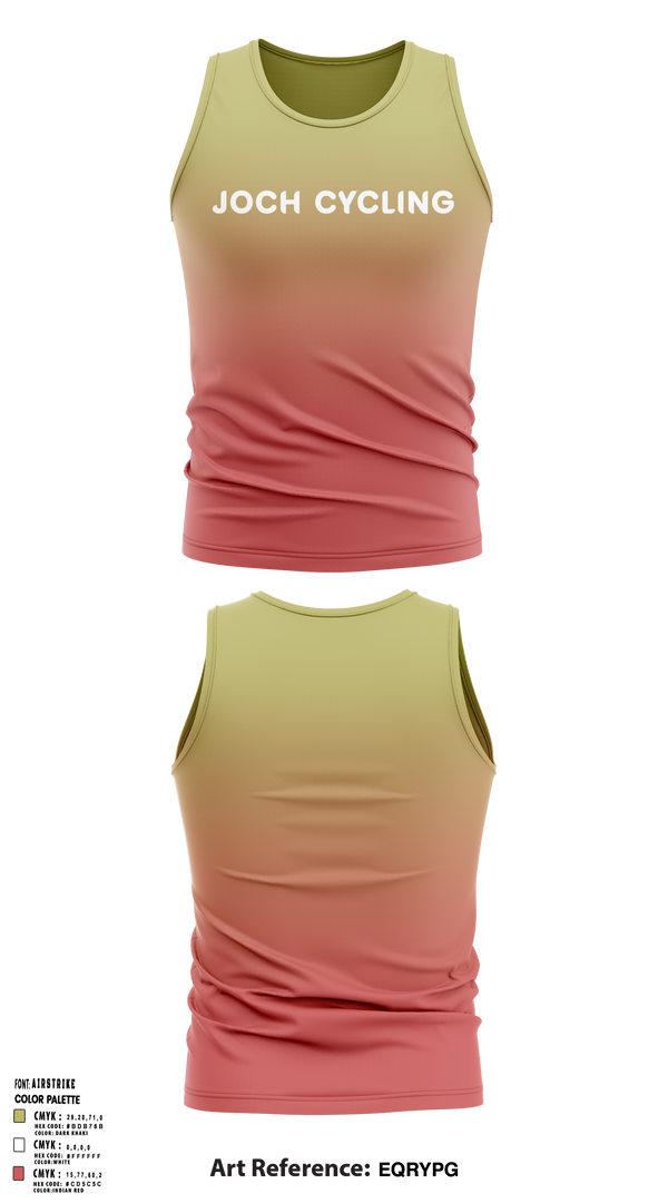 Tank Top, Joch, Cycling, Teamtime, Team time, sublimation, custom sports apparel, team uniforms, spirit wear, spiritwear, sports uniforms, custom shirts, team store, custom team store, fundraiser sports, apparel fundraiser