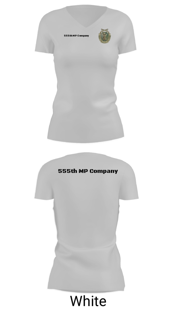 Women's Short Sleeve Vneck Shirt, 555th MP Company, Army, Teamtime, Team time, sublimation, custom sports apparel, team uniforms, spirit wear, spiritwear, sports uniforms, custom shirts, team store, custom team store, fundraiser sports, apparel fundraiser