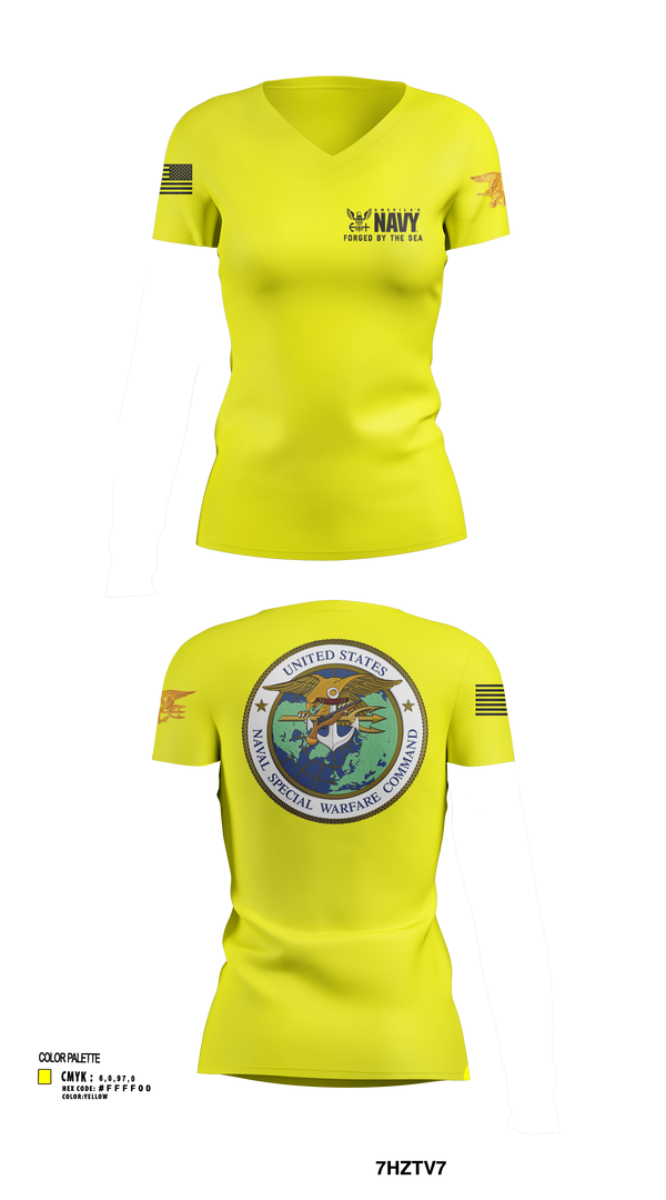 Womens Short Sleeve Vneck Shirt, SEAL Team, Navy, Teamtime, Team time, sublimation, custom sports apparel, team uniforms, spirit wear, spiritwear, sports uniforms, custom shirts, team store, custom team store, fundraiser sports, apparel fundraiser