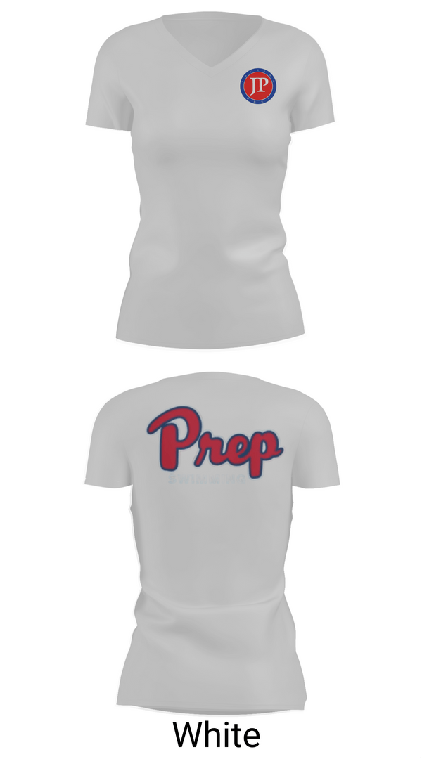 Womens Short Sleeve Vneck Shirt, Jackson Preparatory School Swimming, Swimming, Teamtime, Team time, sublimation, custom sports apparel, team uniforms, spirit wear, spiritwear, sports uniforms, custom shirts, team store, custom team store, fundraiser sports, apparel fundraiser