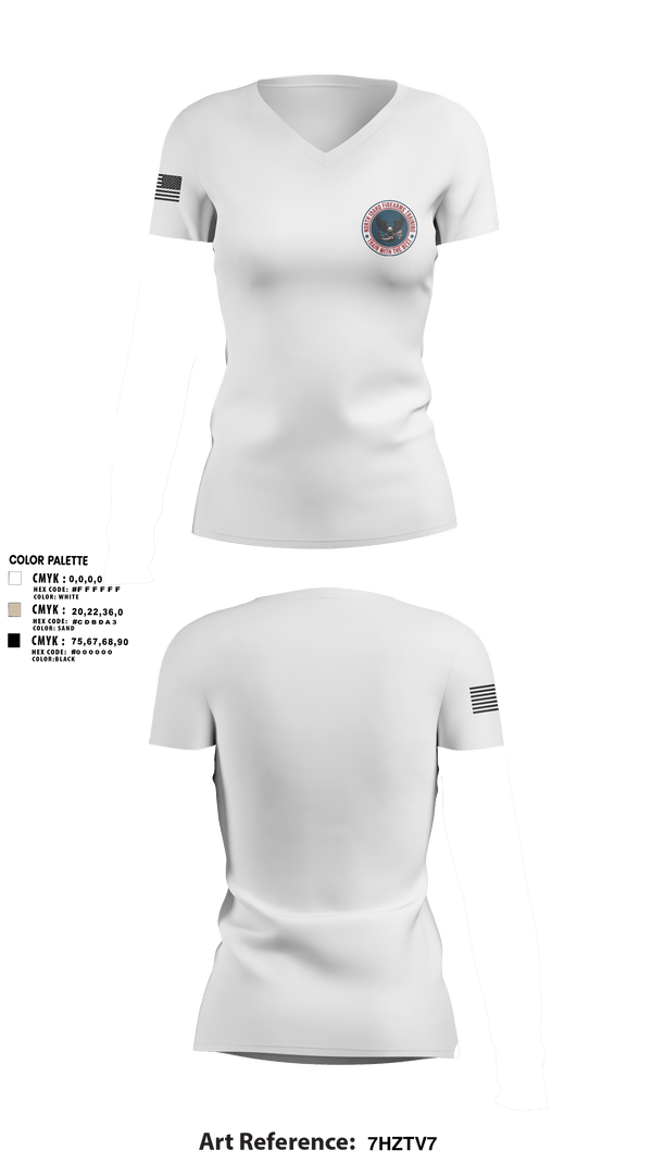 Womens Short Sleeve Vneck Shirt, North Idaho Firearms Training, , Teamtime, Team time, sublimation, custom sports apparel, team uniforms, spirit wear, spiritwear, sports uniforms, custom shirts, team store, custom team store, fundraiser sports, apparel fundraiser
