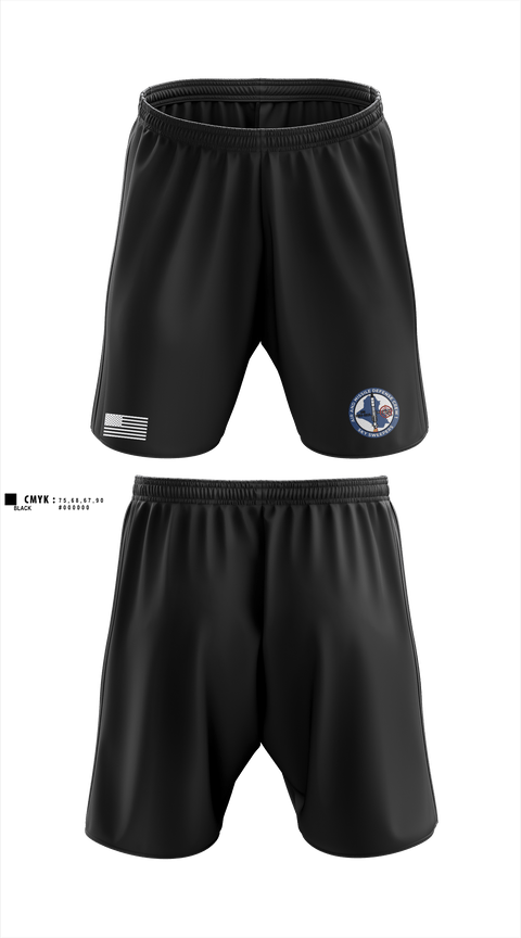 Athletic Shorts With Pockets, Bravo Battery, 4th Battalion, 3rd Air Defense Artillery Regiment, Army, Teamtime, Team time, sublimation, custom sports apparel, team uniforms, spirit wear, spiritwear, sports uniforms, custom shirts, team store, custom team store, fundraiser sports, apparel fundraiser