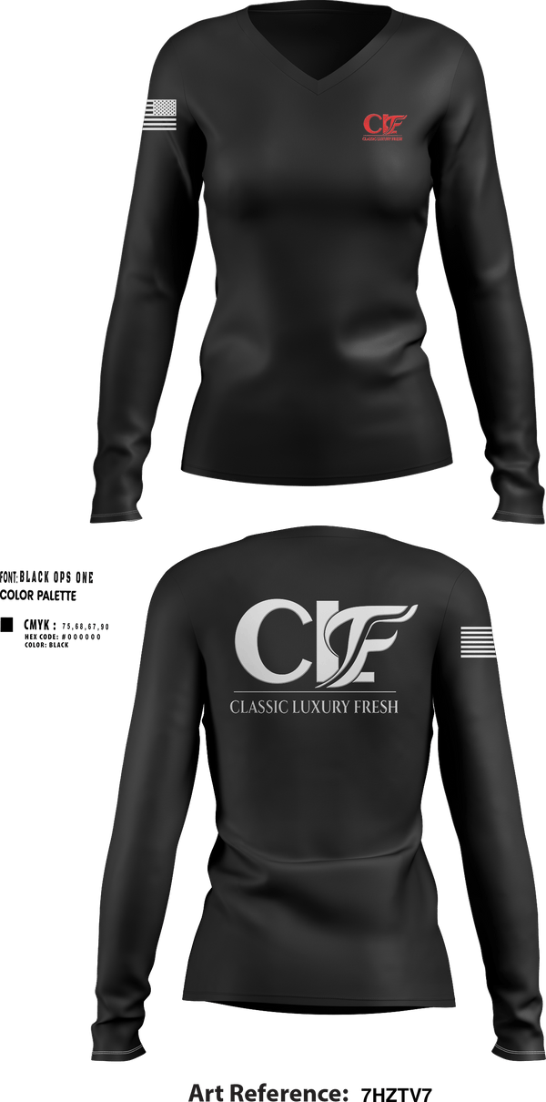Womens Long Sleeve Vneck Shirt, CLF, , Teamtime, Team time, sublimation, custom sports apparel, team uniforms, spirit wear, spiritwear, sports uniforms, custom shirts, team store, custom team store, fundraiser sports, apparel fundraiser