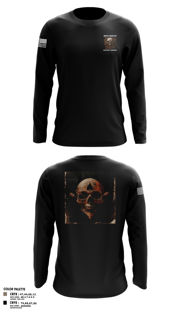 Long Sleeve Performance Shirt, 389th MI BN, Army, Teamtime, Team time, sublimation, custom sports apparel, team uniforms, spirit wear, spiritwear, sports uniforms, custom shirts, team store, custom team store, fundraiser sports, apparel fundraiser