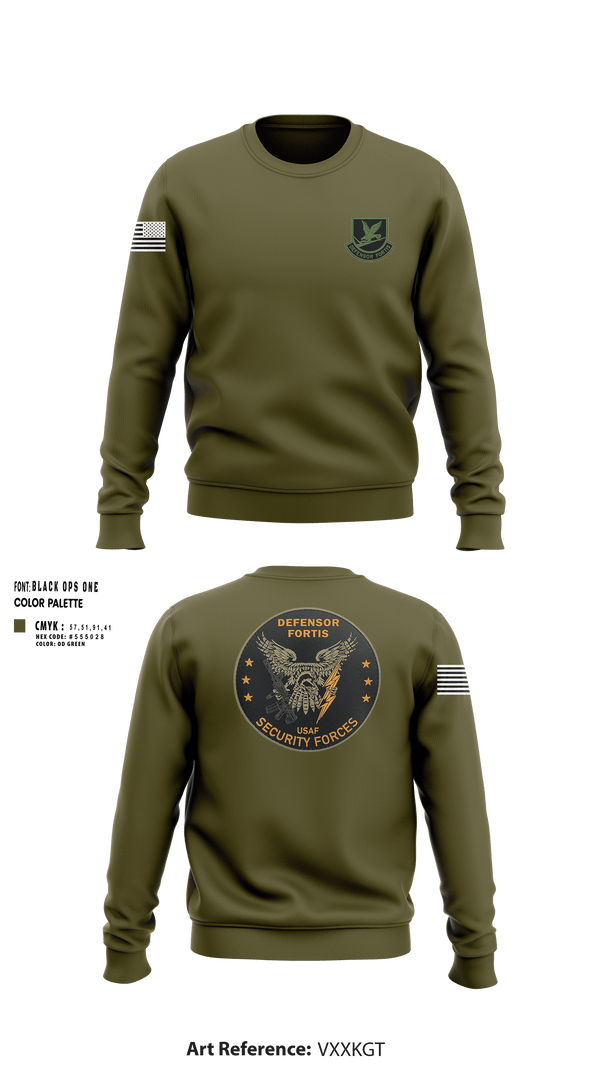 Crew Neck Sweatshirt, 314th Security Forces Squadron, Air Force, Teamtime, Team time, sublimation, custom sports apparel, team uniforms, spirit wear, spiritwear, sports uniforms, custom shirts, team store, custom team store, fundraiser sports, apparel fundraiser