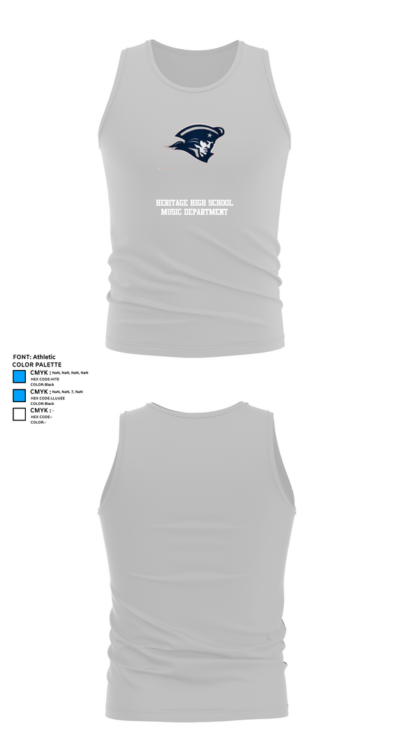 Tank Top, Heritage High School Music Department, Spirit Store, Teamtime, Team time, sublimation, custom sports apparel, team uniforms, spirit wear, spiritwear, sports uniforms, custom shirts, team store, custom team store, fundraiser sports, apparel fundraiser