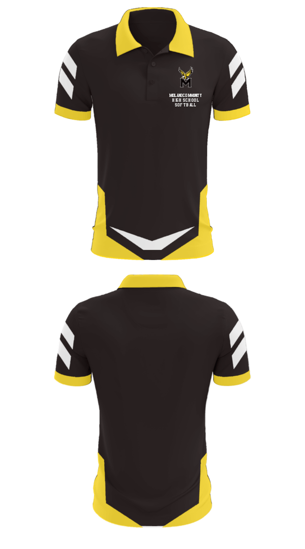 Short Sleeve Performance Polo, Midland Community High School Softball, Softball, Teamtime, Team time, sublimation, custom sports apparel, team uniforms, spirit wear, spiritwear, sports uniforms, custom shirts, team store, custom team store, fundraiser sports, apparel fundraiser