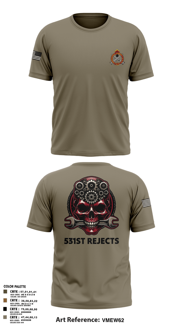 Old School Cotton Feel Shirt, 531st Hospital Center, Army, Teamtime, Team time, sublimation, custom sports apparel, team uniforms, spirit wear, spiritwear, sports uniforms, custom shirts, team store, custom team store, fundraiser sports, apparel fundraiser