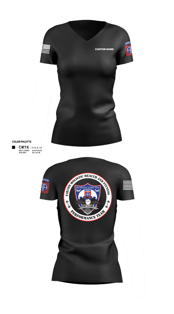 Womens Short Sleeve Vneck Shirt, 2BCT H2F, Army, Teamtime, Team time, sublimation, custom sports apparel, team uniforms, spirit wear, spiritwear, sports uniforms, custom shirts, team store, custom team store, fundraiser sports, apparel fundraiser