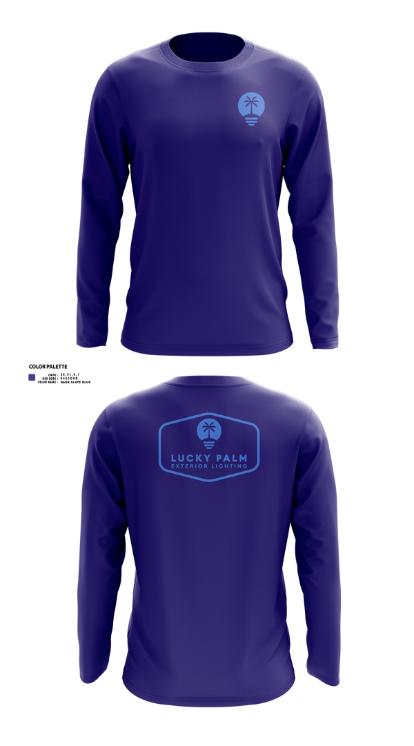Long Sleeve Performance Shirt, Lucky Palm Lighting, , Teamtime, Team time, sublimation, custom sports apparel, team uniforms, spirit wear, spiritwear, sports uniforms, custom shirts, team store, custom team store, fundraiser sports, apparel fundraiser