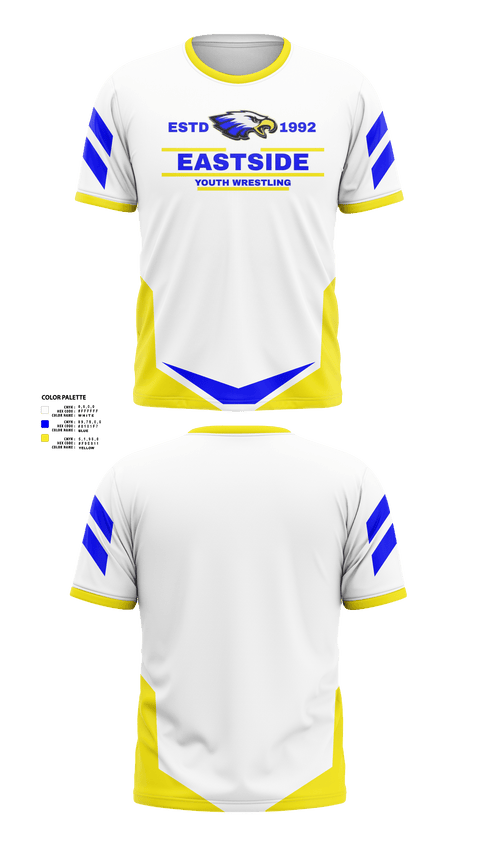 Short Sleeve Performance Shirt, Eastside Youth Wrestling, Wrestling, Teamtime, Team time, sublimation, custom sports apparel, team uniforms, spirit wear, spiritwear, sports uniforms, custom shirts, team store, custom team store, fundraiser sports, apparel fundraiser