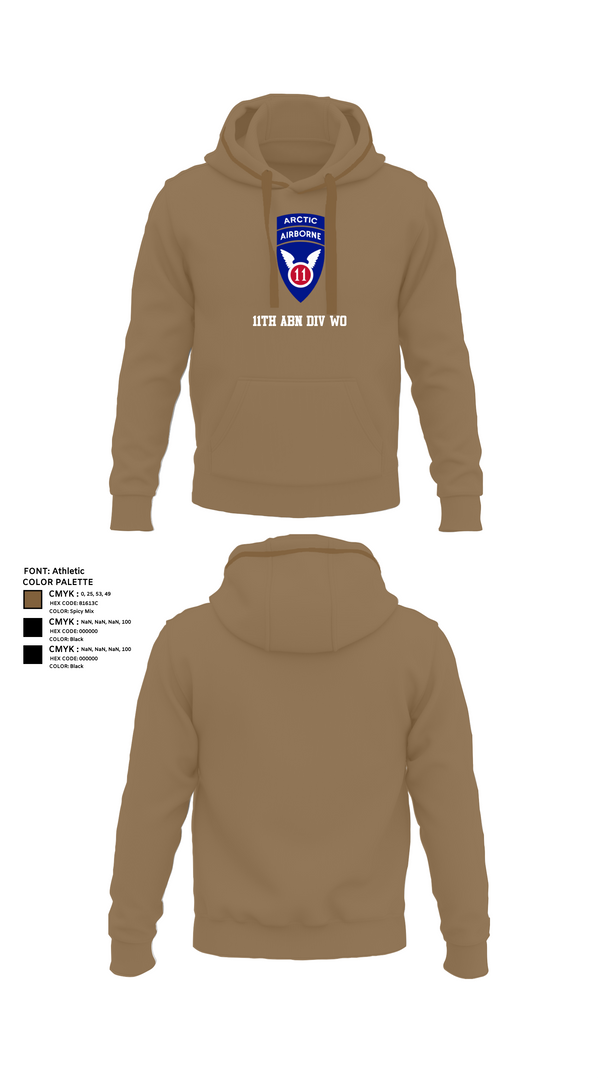 Hoodie, 11th ABN DIV WO, , Teamtime, Team time, sublimation, custom sports apparel, team uniforms, spirit wear, spiritwear, sports uniforms, custom shirts, team store, custom team store, fundraiser sports, apparel fundraiser