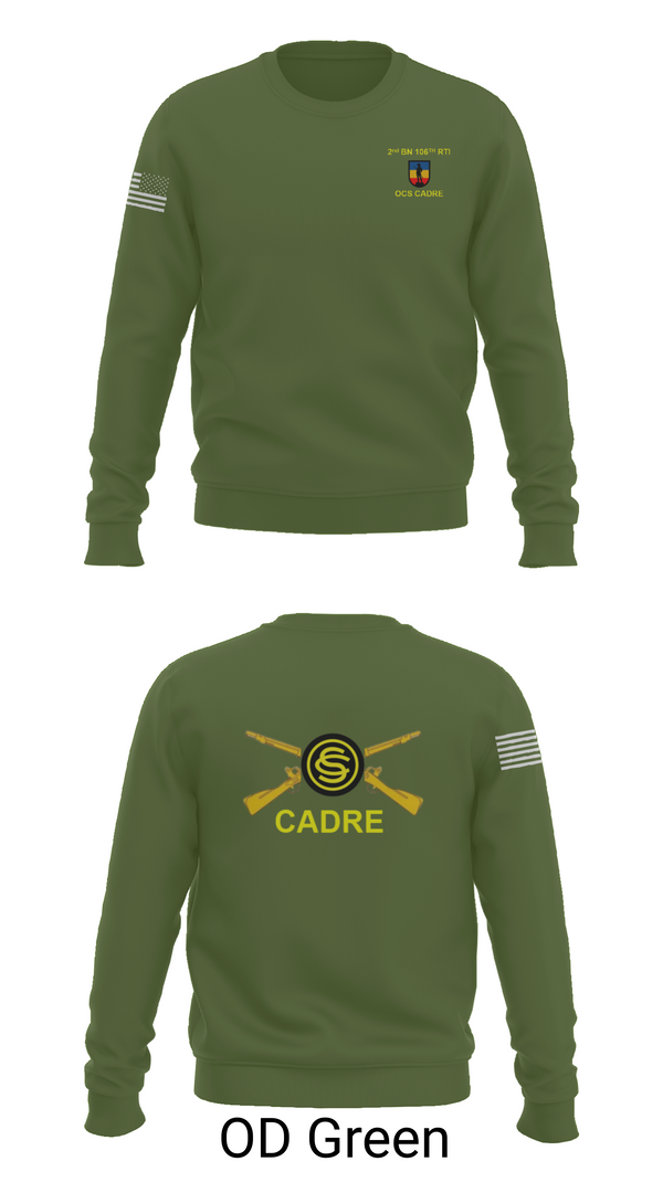 Crew Neck Sweatshirt, 106th RTI OCS, , Teamtime, Team time, sublimation, custom sports apparel, team uniforms, spirit wear, spiritwear, sports uniforms, custom shirts, team store, custom team store, fundraiser sports, apparel fundraiser