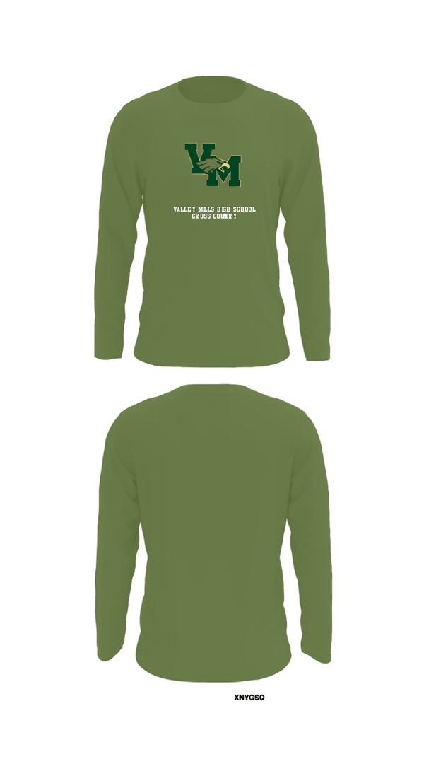 Long Sleeve Performance Shirt, Valley Mills High School Cross Country, Cross Country, Teamtime, Team time, sublimation, custom sports apparel, team uniforms, spirit wear, spiritwear, sports uniforms, custom shirts, team store, custom team store, fundraiser sports, apparel fundraiser