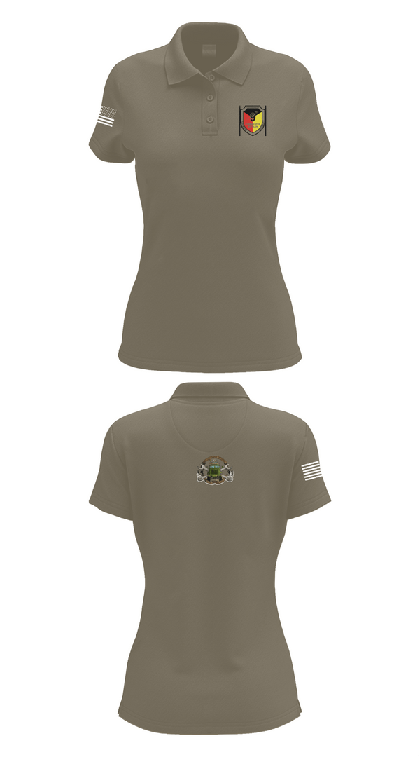 Womens Short Sleeve Performance Polo, 9th Comm Service company, Marines, Teamtime, Team time, sublimation, custom sports apparel, team uniforms, spirit wear, spiritwear, sports uniforms, custom shirts, team store, custom team store, fundraiser sports, apparel fundraiser