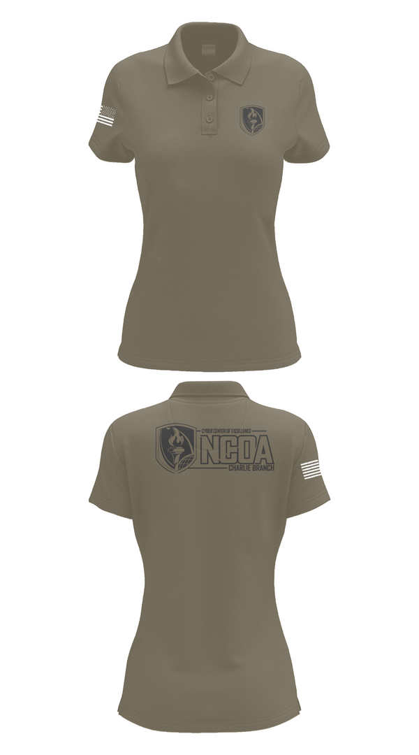 Womens Short Sleeve Performance Polo, CCoE NCOA Charlie Branch, , Teamtime, Team time, sublimation, custom sports apparel, team uniforms, spirit wear, spiritwear, sports uniforms, custom shirts, team store, custom team store, fundraiser sports, apparel fundraiser