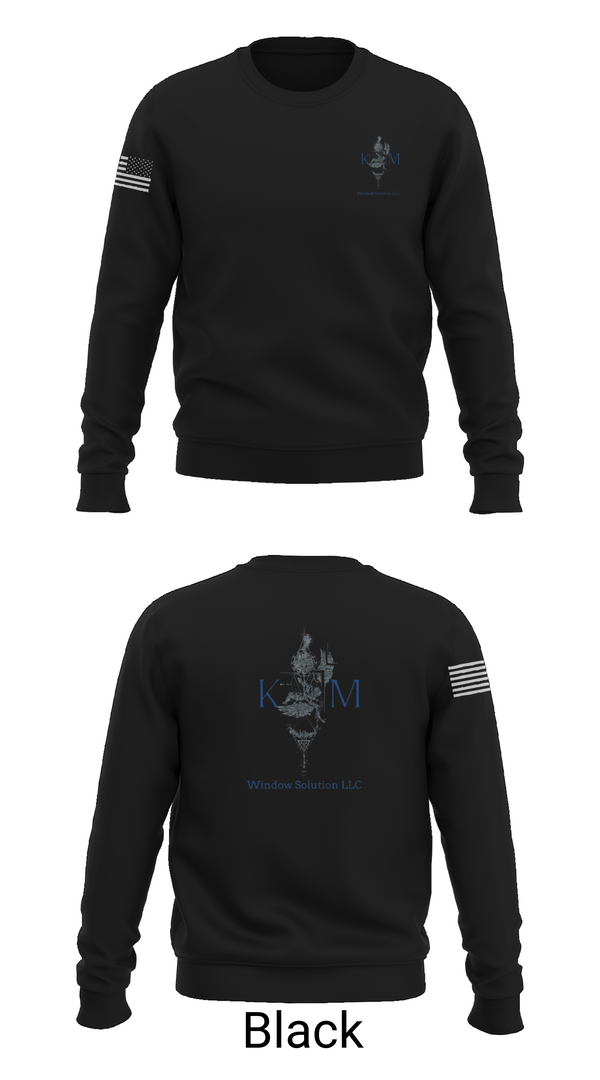 Crew Neck Sweatshirt, K&M window solutions llc, , Teamtime, Team time, sublimation, custom sports apparel, team uniforms, spirit wear, spiritwear, sports uniforms, custom shirts, team store, custom team store, fundraiser sports, apparel fundraiser