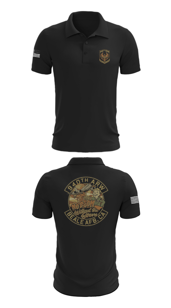 Short Sleeve Performance Polo, 940 Air Refueling Wing, , Teamtime, Team time, sublimation, custom sports apparel, team uniforms, spirit wear, spiritwear, sports uniforms, custom shirts, team store, custom team store, fundraiser sports, apparel fundraiser