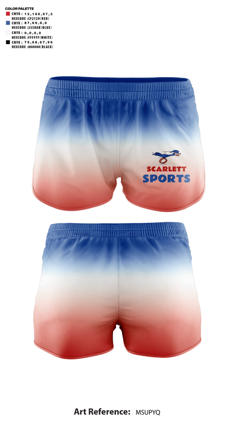Womens Shorts, Scarlett Middle School Cross Country, Cross Country, Teamtime, Team time, sublimation, custom sports apparel, team uniforms, spirit wear, spiritwear, sports uniforms, custom shirts, team store, custom team store, fundraiser sports, apparel fundraiser