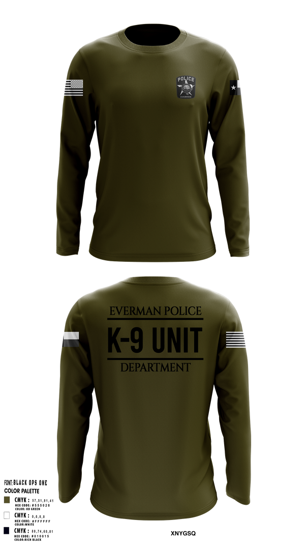 Long Sleeve Performance Shirt, K9-Unit, Police, Teamtime, Team time, sublimation, custom sports apparel, team uniforms, spirit wear, spiritwear, sports uniforms, custom shirts, team store, custom team store, fundraiser sports, apparel fundraiser