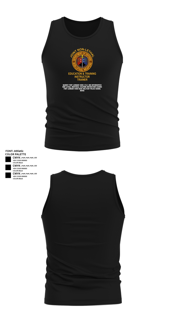Tank Top, MARDET Fort Leonard Wood (FLW) DoD Interservice Non-Lethal Individual Weapons Instructor's Course Fort Leonard Wood Basic Military Police School House, , Teamtime, Team time, sublimation, custom sports apparel, team uniforms, spirit wear, spiritwear, sports uniforms, custom shirts, team store, custom team store, fundraiser sports, apparel fundraiser