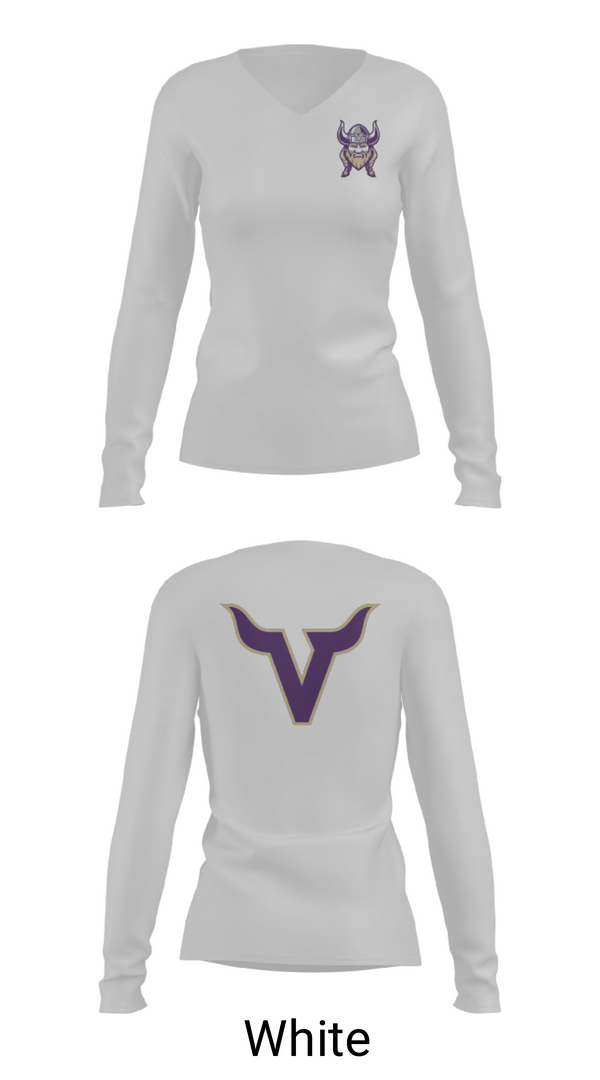 Womens Long Sleeve Vneck Shirt, Valencia High School Basketball, Men's Basketball, Teamtime, Team time, sublimation, custom sports apparel, team uniforms, spirit wear, spiritwear, sports uniforms, custom shirts, team store, custom team store, fundraiser sports, apparel fundraiser