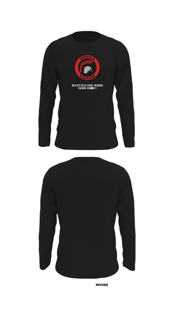 Long Sleeve Performance Shirt, Deerfield High School Cross Country, Cross Country, Teamtime, Team time, sublimation, custom sports apparel, team uniforms, spirit wear, spiritwear, sports uniforms, custom shirts, team store, custom team store, fundraiser sports, apparel fundraiser