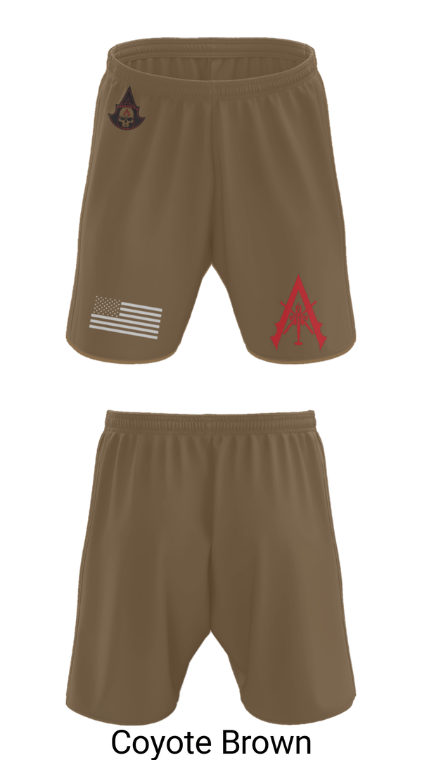 Athletic Shorts With Pockets, A Co. 1-3 AB, Army, Teamtime, Team time, sublimation, custom sports apparel, team uniforms, spirit wear, spiritwear, sports uniforms, custom shirts, team store, custom team store, fundraiser sports, apparel fundraiser