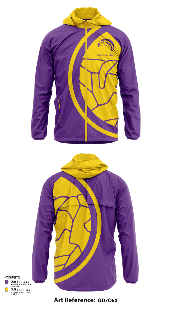 Windbreaker, Aiken High School, Spirit Store, Teamtime, Team time, sublimation, custom sports apparel, team uniforms, spirit wear, spiritwear, sports uniforms, custom shirts, team store, custom team store, fundraiser sports, apparel fundraiser