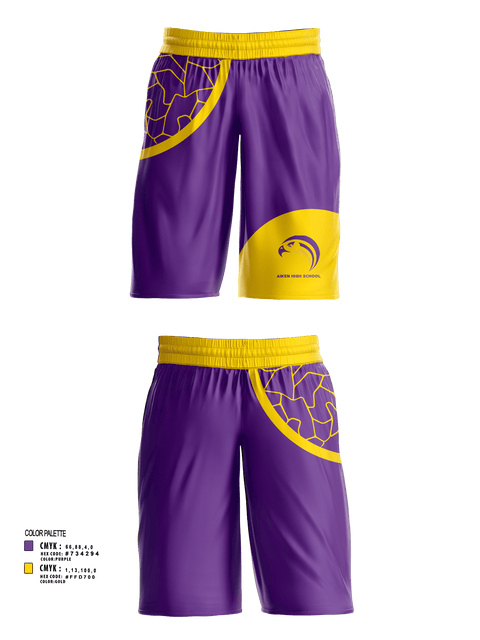 Mens Basketball Shorts, Aiken High School, Spirit Store, Teamtime, Team time, sublimation, custom sports apparel, team uniforms, spirit wear, spiritwear, sports uniforms, custom shirts, team store, custom team store, fundraiser sports, apparel fundraiser