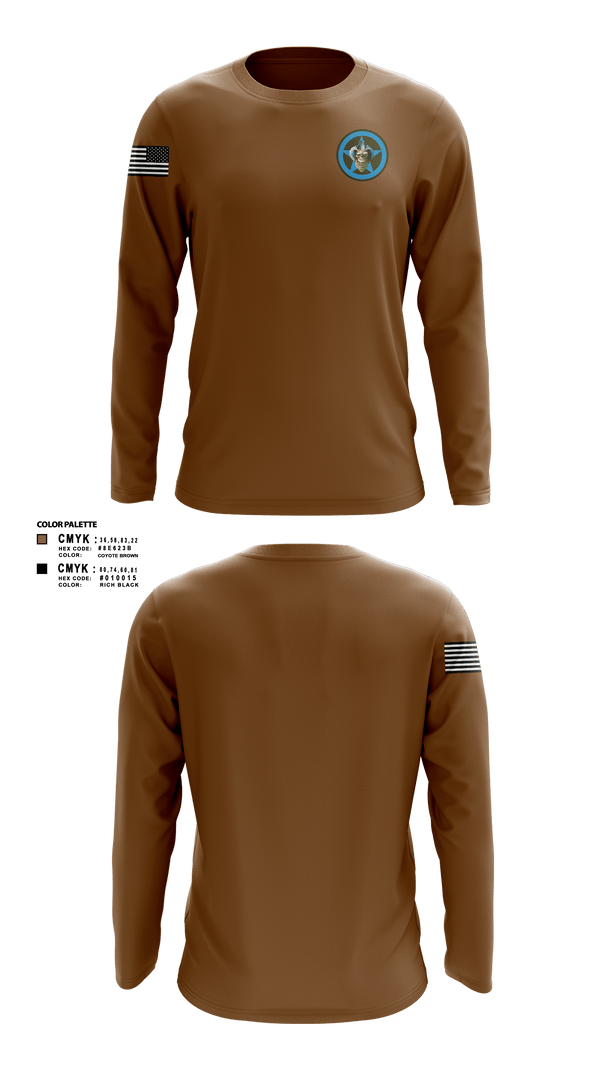 Long Sleeve Performance Shirt, Bandit Troop, Army, Teamtime, Team time, sublimation, custom sports apparel, team uniforms, spirit wear, spiritwear, sports uniforms, custom shirts, team store, custom team store, fundraiser sports, apparel fundraiser