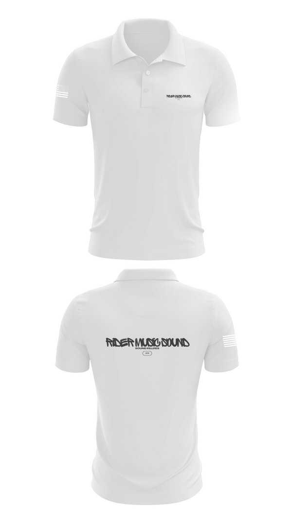 Short Sleeve Performance Polo, Rider Music Sound SoundKillers, , Teamtime, Team time, sublimation, custom sports apparel, team uniforms, spirit wear, spiritwear, sports uniforms, custom shirts, team store, custom team store, fundraiser sports, apparel fundraiser