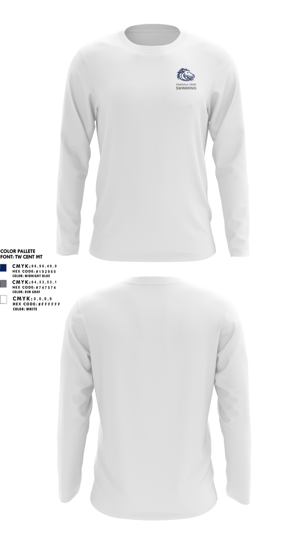 Long Sleeve Performance Shirt, Coahulla Creek, Swimming, Teamtime, Team time, sublimation, custom sports apparel, team uniforms, spirit wear, spiritwear, sports uniforms, custom shirts, team store, custom team store, fundraiser sports, apparel fundraiser