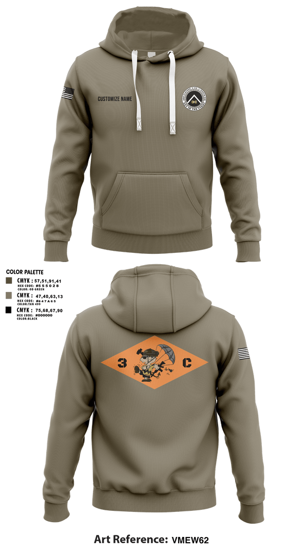 Hoodie, 3rd Platoon, CCo, 1-508th PIR, , Teamtime, Team time, sublimation, custom sports apparel, team uniforms, spirit wear, spiritwear, sports uniforms, custom shirts, team store, custom team store, fundraiser sports, apparel fundraiser