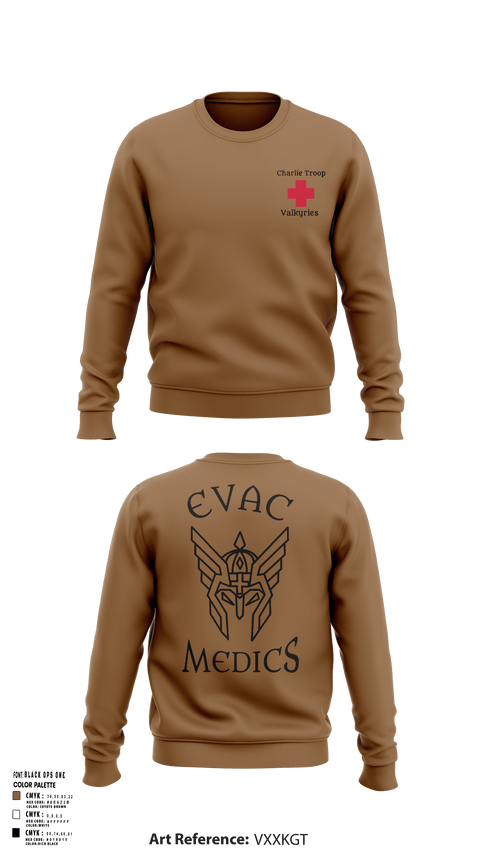 Crew Neck Sweatshirt, Evac PLT, RSS, 2CR, , Teamtime, Team time, sublimation, custom sports apparel, team uniforms, spirit wear, spiritwear, sports uniforms, custom shirts, team store, custom team store, fundraiser sports, apparel fundraiser