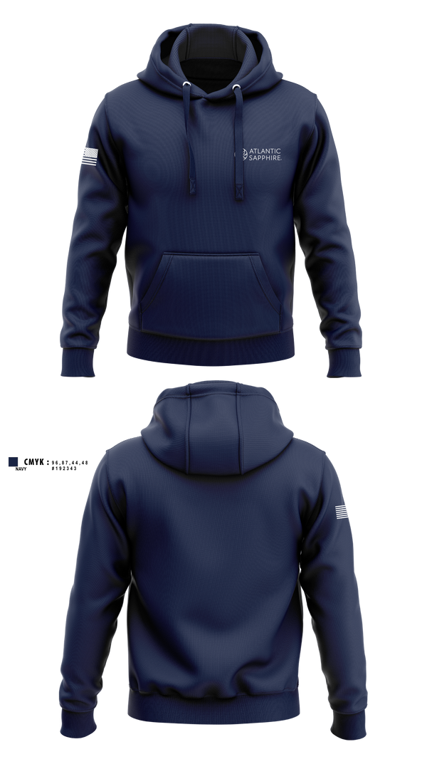 Hoodie, Atlantic Sapphire, Army, Teamtime, Team time, sublimation, custom sports apparel, team uniforms, spirit wear, spiritwear, sports uniforms, custom shirts, team store, custom team store, fundraiser sports, apparel fundraiser