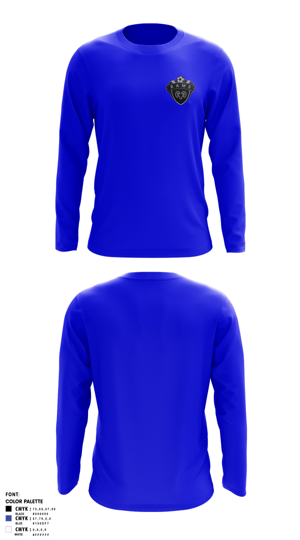 Long Sleeve Performance Shirt, Parowan High School Soccer, Men's Soccer, Teamtime, Team time, sublimation, custom sports apparel, team uniforms, spirit wear, spiritwear, sports uniforms, custom shirts, team store, custom team store, fundraiser sports, apparel fundraiser