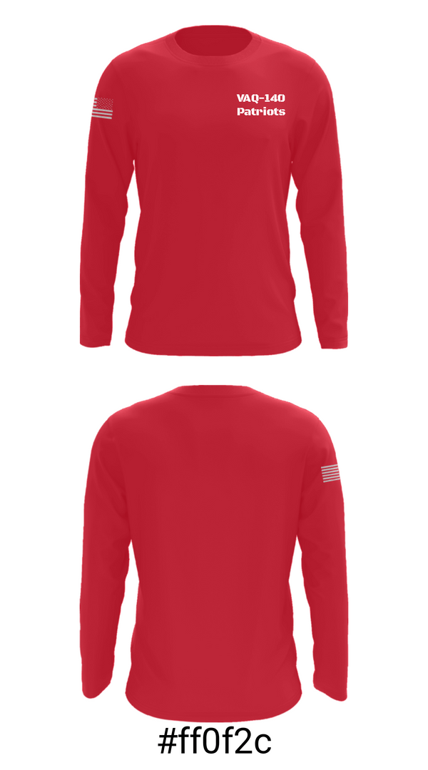 Long Sleeve Performance Shirt, VAQ-140 Patriots, Navy, Teamtime, Team time, sublimation, custom sports apparel, team uniforms, spirit wear, spiritwear, sports uniforms, custom shirts, team store, custom team store, fundraiser sports, apparel fundraiser