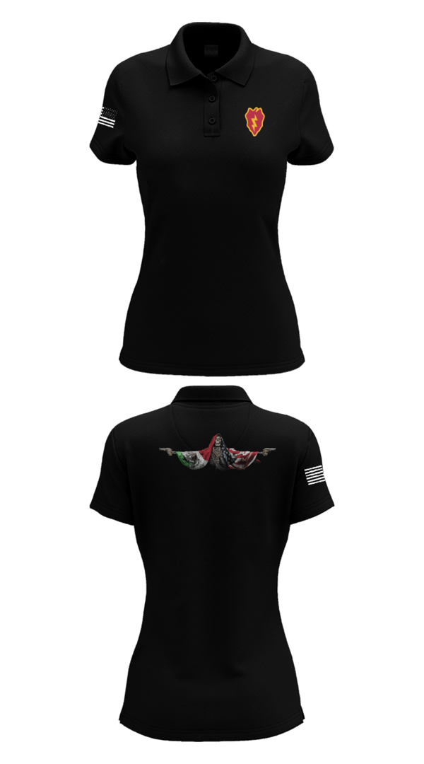 Women's Short Sleeve Performance Polo, 25th ID, Army, Teamtime, Team time, sublimation, custom sports apparel, team uniforms, spirit wear, spiritwear, sports uniforms, custom shirts, team store, custom team store, fundraiser sports, apparel fundraiser