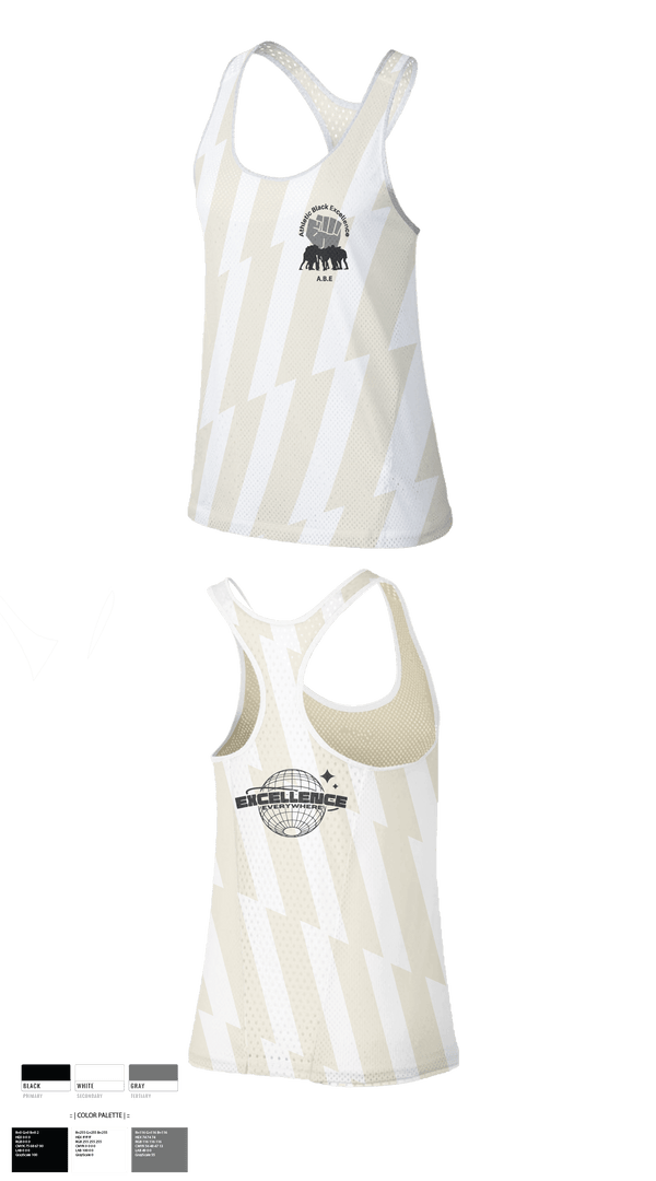 Tank Top, Athletic Black Excellence, Track & Field, Teamtime, Team time, sublimation, custom sports apparel, team uniforms, spirit wear, spiritwear, sports uniforms, custom shirts, team store, custom team store, fundraiser sports, apparel fundraiser