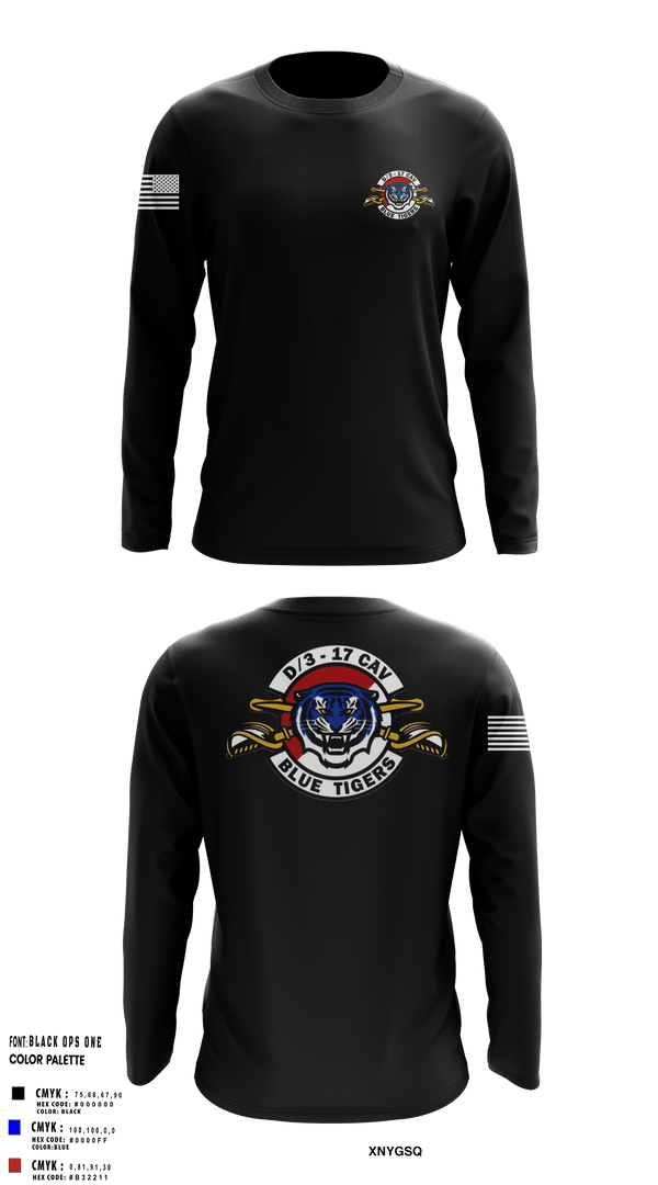 Long Sleeve Performance Shirt, Delta Troop 3-17 CAV, , Teamtime, Team time, sublimation, custom sports apparel, team uniforms, spirit wear, spiritwear, sports uniforms, custom shirts, team store, custom team store, fundraiser sports, apparel fundraiser