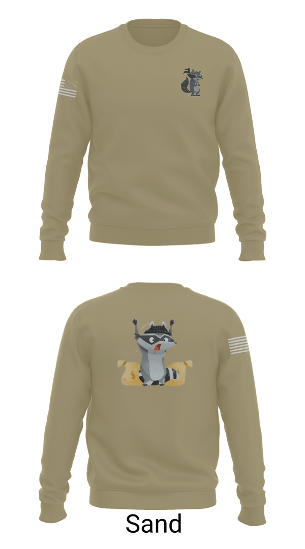 Crew Neck Sweatshirt, 2-2 B Co., Army, Teamtime, Team time, sublimation, custom sports apparel, team uniforms, spirit wear, spiritwear, sports uniforms, custom shirts, team store, custom team store, fundraiser sports, apparel fundraiser