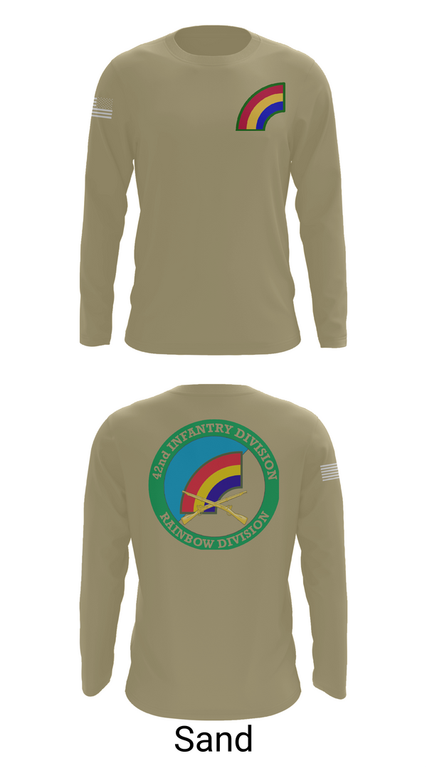 Long Sleeve Performance Shirt, 42nd ID, Army, Teamtime, Team time, sublimation, custom sports apparel, team uniforms, spirit wear, spiritwear, sports uniforms, custom shirts, team store, custom team store, fundraiser sports, apparel fundraiser