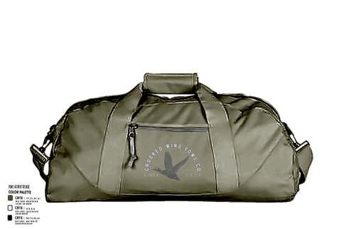 Duffle Bag, Crooked Wing Fowl Co., , Teamtime, Team time, sublimation, custom sports apparel, team uniforms, spirit wear, spiritwear, sports uniforms, custom shirts, team store, custom team store, fundraiser sports, apparel fundraiser